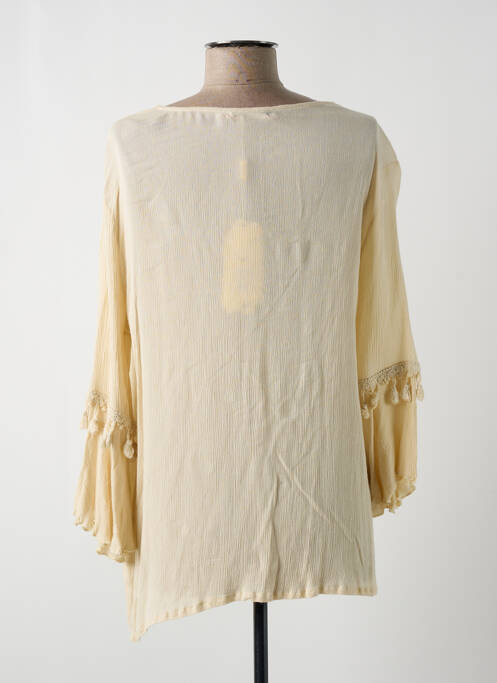 Tunică mâneci lungi bej AZARA femeie