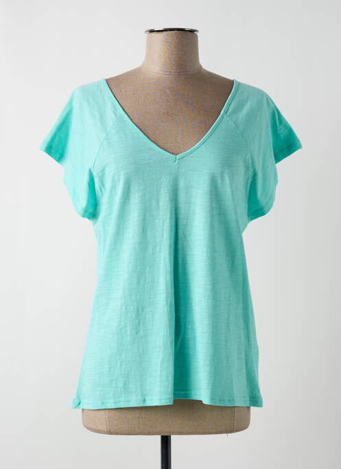 Tricou albastru ÉTYMOLOGIE femeie