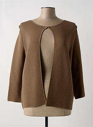 Vestă cu mâneci lungi maro BLUOTRE femeie