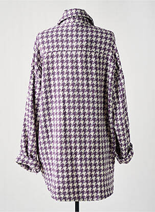 Jachete casual croială dreaptă violet ELLI WHITE femeie