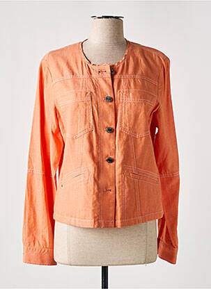 Jachete casual guler rotund portocalie DIANE LAURY femeie