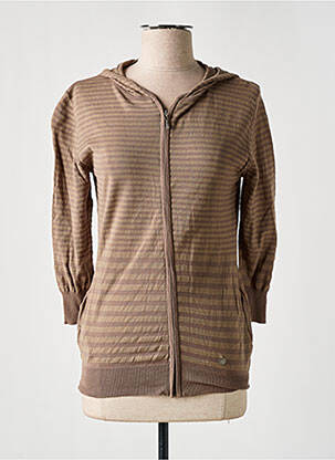 Vestă cu mâneci lungi maro LPB femeie