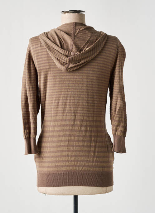 Vestă cu mâneci lungi maro LPB femeie