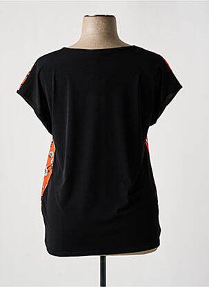 Tricou croială dreaptă mâneci scurte portocaliu TELMAIL femeie