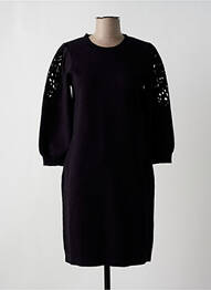 Rochie pulover strânsă pe partea de jos mâneci 3/4 negru ESQUALO femeie