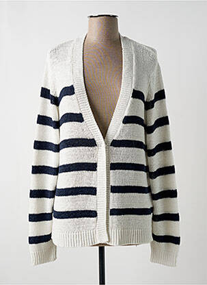 Vestă cu mâneci lungi alb CECIL femeie