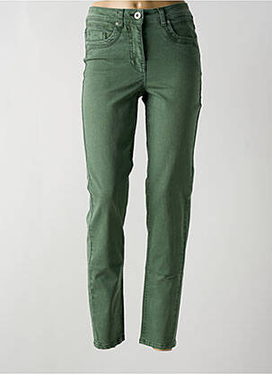 Pantalon slim elasticitate mărime normală verde CECIL femeie