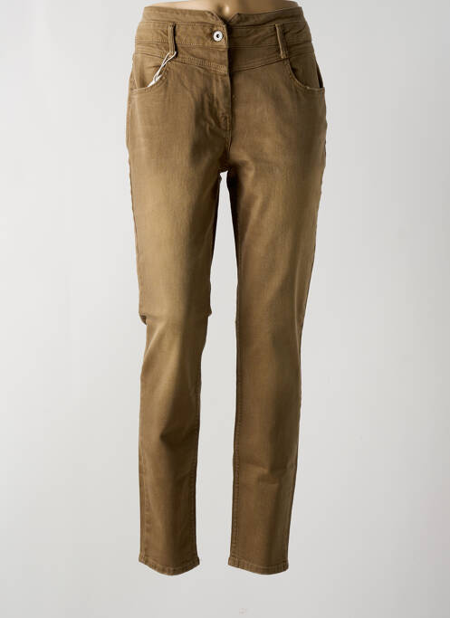 Pantalon slim maro GEISHA femeie