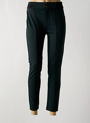 Pantalon 7/8 talie înaltă talie înaltă verde STREET ONE femeie