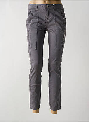 Pantalon 7/8 elasticitate talie joasă gri STREET ONE femeie