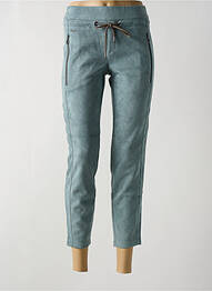 Pantalon 7/8 elasticitate mărime normală verde STREET ONE femme