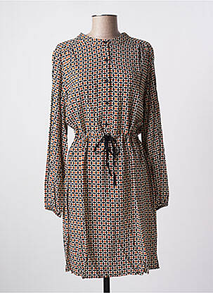 Rochie midi maro LA FEE MARABOUTEE femeie