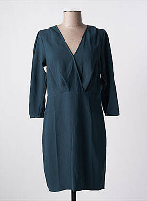 Rochie scurtă mâneci 3/4 mâneci 3/4 verde IKKS femeie