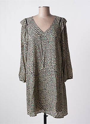 Rochie scurtă bej ONE STEP femeie