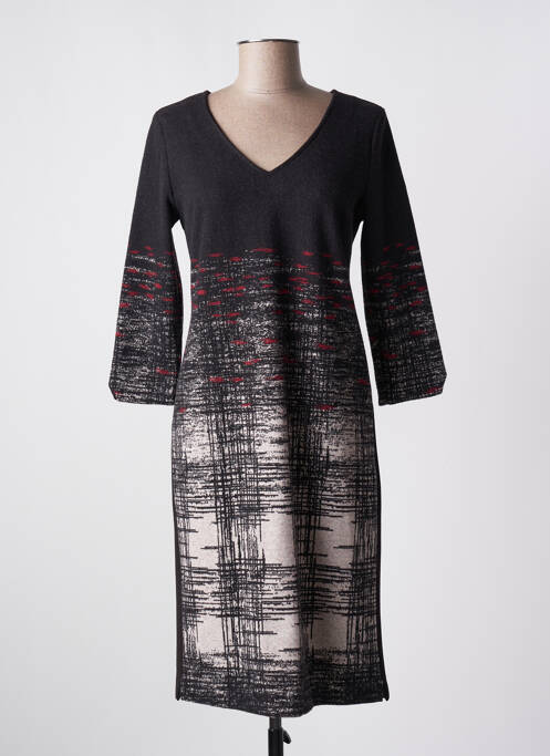 Rochie midi gri LA FEE MARABOUTEE femeie