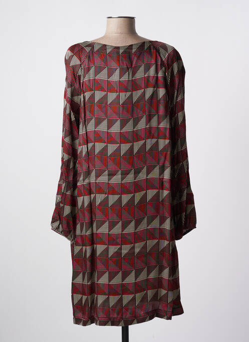 Rochie midi mâneci lungi mâneci lungi maro LA FÉE ATELIER BY LA FÉE MARABOUTÉE femme