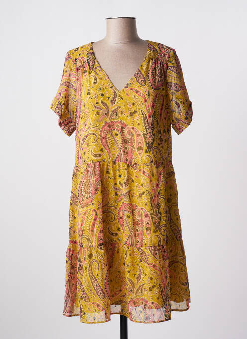 Rochie scurtă galben IKKS femeie