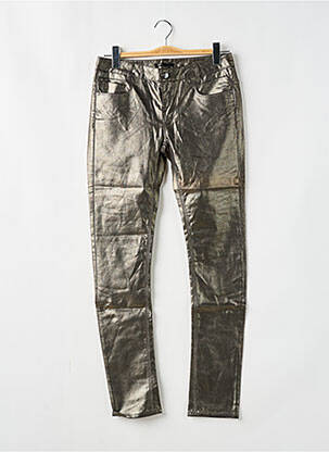 Pantalon slim talie joasă talie joasă argintiu LES P'TITES BOMBES femeie