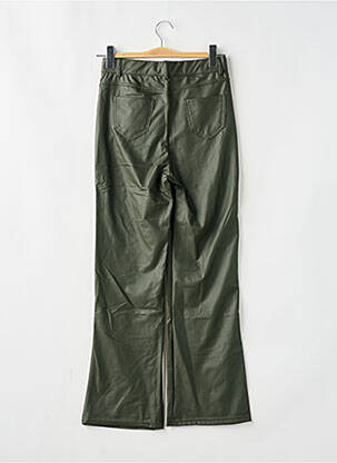 Pantalon evazat talie elastică talie înaltă verde CHERRY KOKO femeie