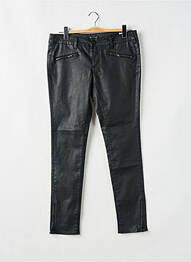 Pantalon slim țesătură acoperită mărime normală negru CIMARRON femme