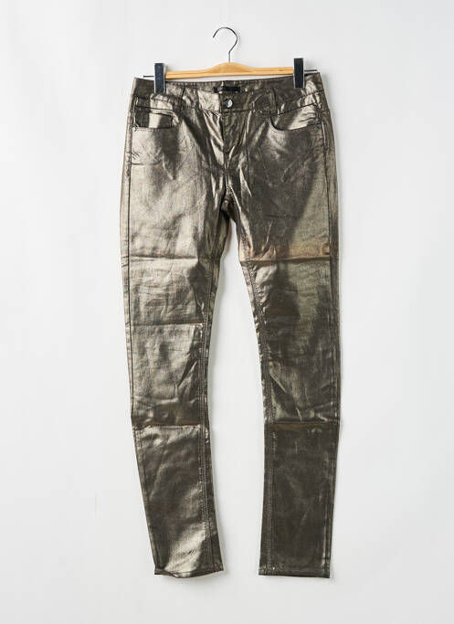 Pantalon slim argintiu LES P'TITES BOMBES femeie