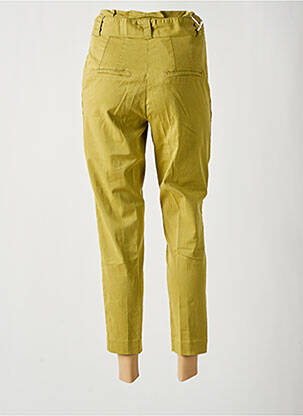 Pantalon 7/8 talie înaltă talie înaltă verde REIKO femeie