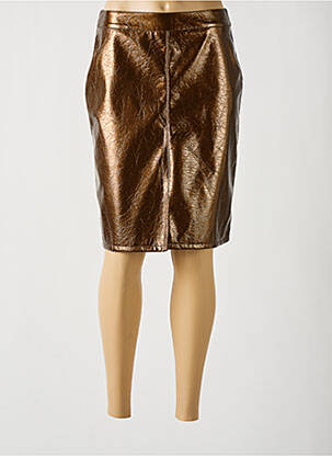 Fustă midi maro VIE TA VIE femeie