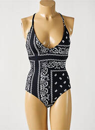 Costum de baie dintr-o singură piesă efect material satinat sutien cu susținere înaltă și burete detașabil negru DAG ADOM femme