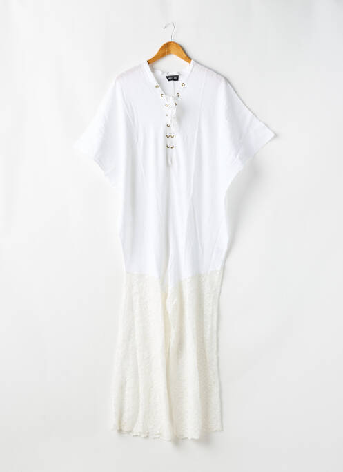 Salopetă-pantalon alb TENDANCE UNIQUE femeie