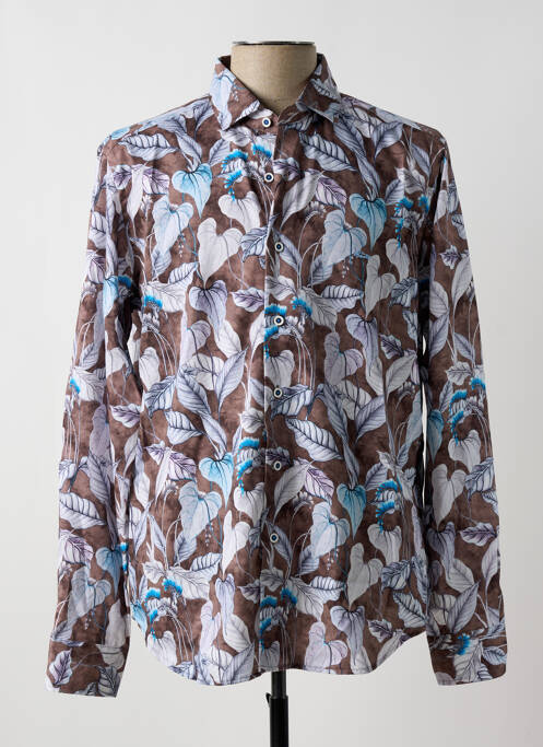 Cămașă cu mâneci lungi maro DARIO BELTRAN bărbat