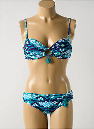 Costum de baie din două piese albastru DAG ADOM femeie