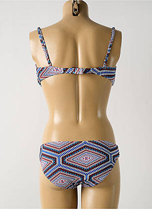 Costum de baie din două piese elasticitate top sutien modelat albastru DAG ADOM femeie