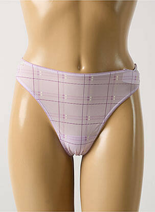 Tanga efect material satinat violet MARIE JO femeie