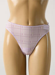 Tanga efect material satinat violet MARIE JO femme