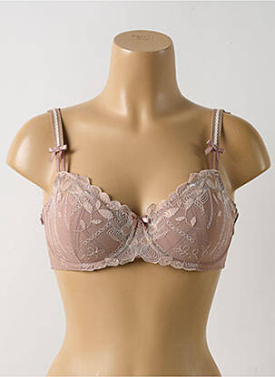 Sutien efect material satinat top sutien modelat bej PRIMA DONNA femme