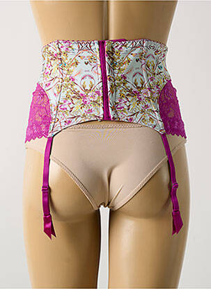 Corset/jartieră efect material satinat roz AUBADE femeie