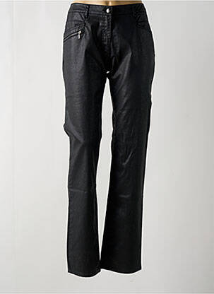 Pantalon drept negru FLEUR DE SEL femeie