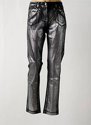 Pantalon slim argintiu POUSSIERE D'ETOLE femeie