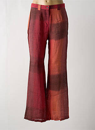 Pantalon drept roșu UN POINT C EST TOUT femeie