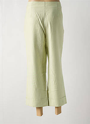 Pantalon 7/8 talie cu cleme mărime normală verde SURKANA femeie