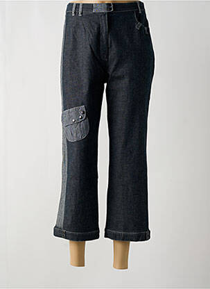 Pantalon trei sferturi albastru UN POINT C EST TOUT femeie