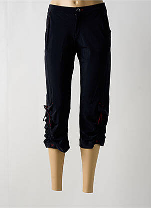 Pantalon trei sferturi negru COCO MENTHE femeie