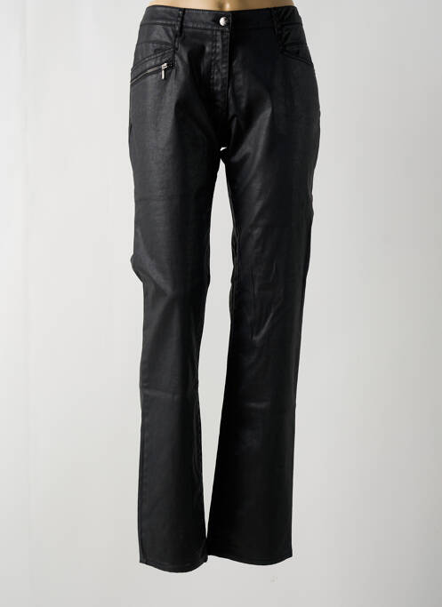 Pantalon drept negru FLEUR DE SEL femeie
