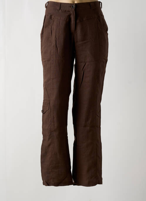 Pantalon drept maro COCO MENTHE femeie