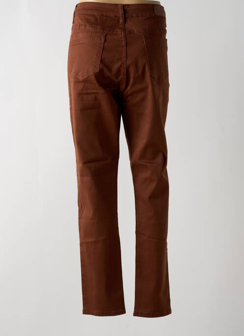 Blugi cu croială slim maro VOGGO femeie