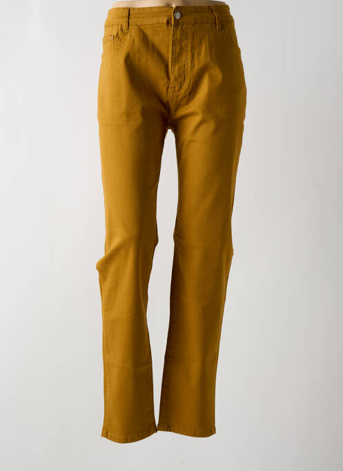 Blugi cu croială slim galben deschis VOGGO bărbat