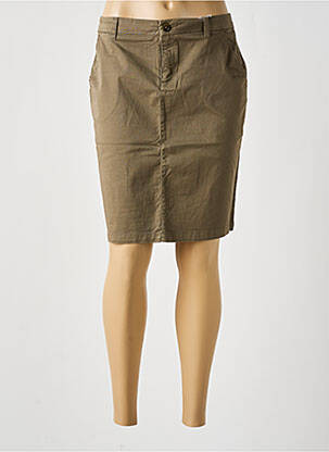 Fustă midi verde TBS femeie