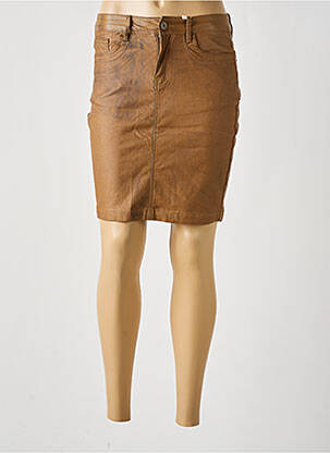 Fustă scurtă maro ZAC & ZOE femeie