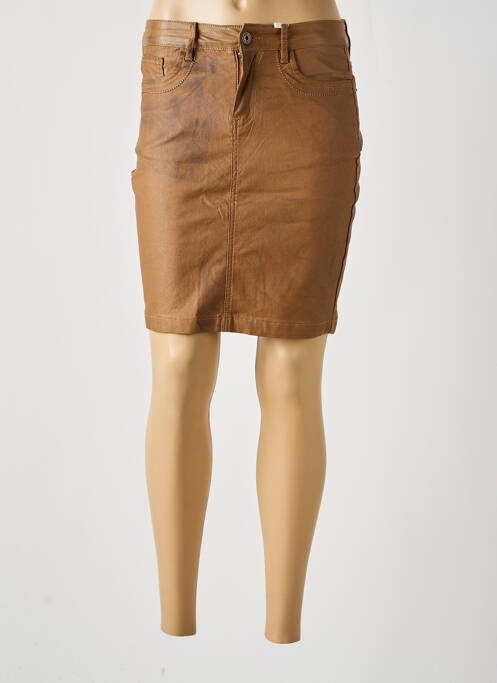 Fustă scurtă maro ZAC & ZOE femeie