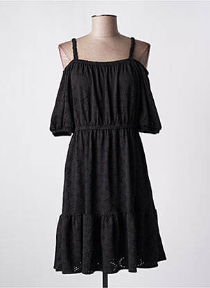 Rochie midi mâneci scurte mâneci scurte negru TIFFOSI femeie